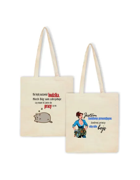 Eko Torba z Nadrukiem Jestem Kobieta Pracująca na Prezent