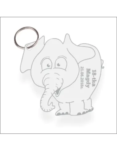 Brelok z Plexi w Dowolnym Kształcie Zawieszka Grawer