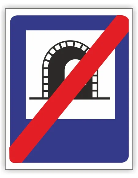 Znak Drogowy 40x40 cm Tablica Informacyjna D38 Koniec