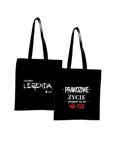 Eko Torba Nadrukiem Prezent 40 Urodziny Personalizowany