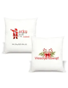 Poduszka z Nadrukiem Prezent Mikołajki Boże Narodzenie