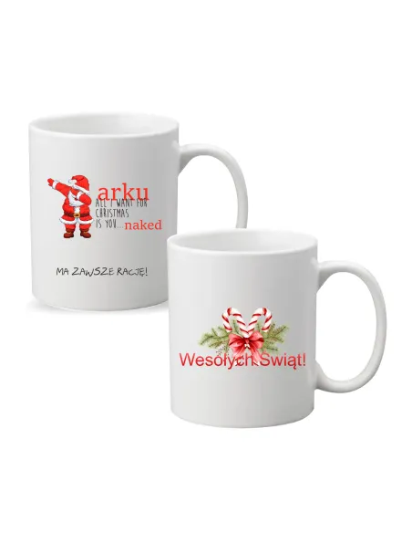Kubek z Nadrukiem Imieniem Prezent na Święta Mikołajki