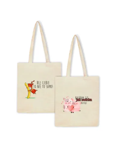 Eko Torba Nadrukiem Prezent na Walentynki Personalizowany