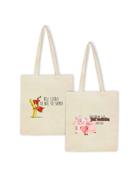 Eko Torba Nadrukiem Prezent na Walentynki Personalizowany