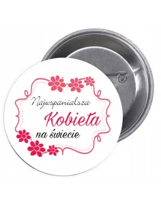 Przypinki Buttony Dzień Kobiet Znaczki Badziki Pamiątkowe