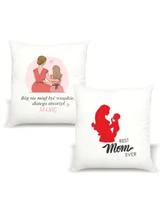 Poduszka z Nadrukiem Prezent Best Mom Ever Personalizowany