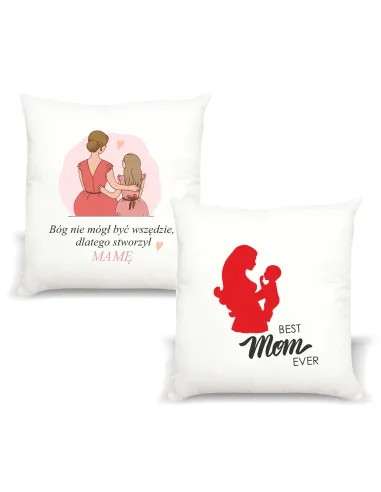 Poduszka z Nadrukiem Prezent Best Mom Ever Personalizowany