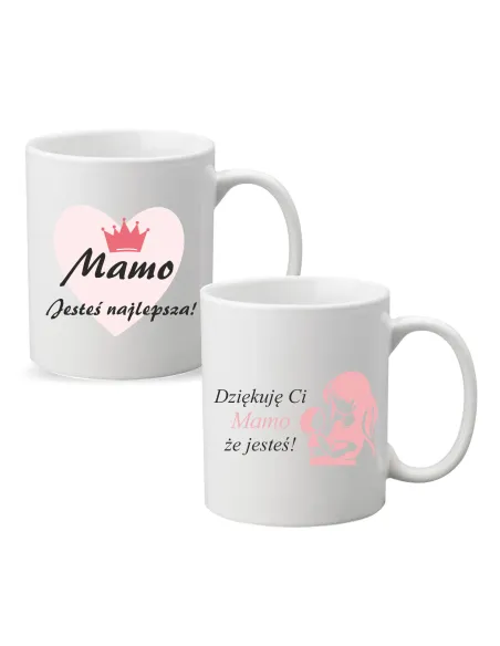 Kubek z Nadrukiem Prezent Mamo Jesteś Najlepsza Prezent