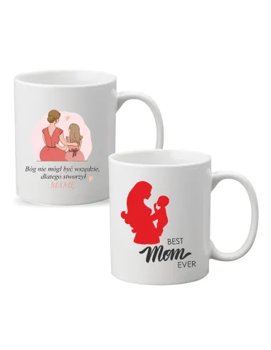 Kubek z Nadrukiem Napis Prezent Best Mom Ever na Prezent