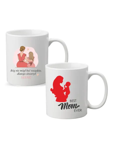 Kubek z Nadrukiem Napis Prezent Best Mom Ever na Prezent