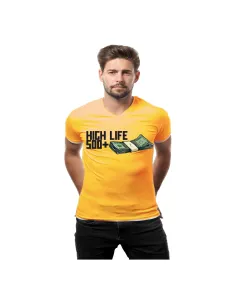 Koszulka z Nadrukiem – High Life 500+ Personalizowany