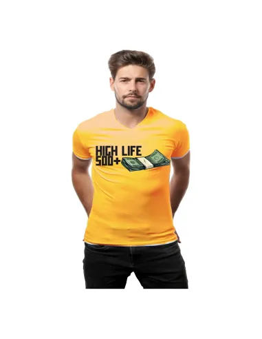 Koszulka z Nadrukiem – High Life 500+ Personalizowany