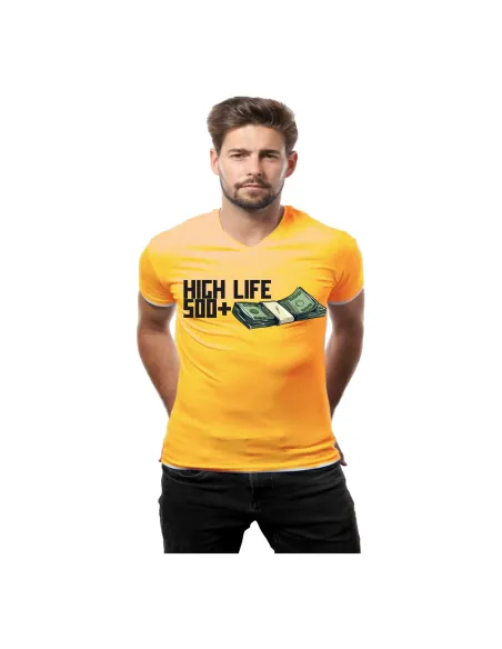 Koszulka z Nadrukiem – High Life 500+ Personalizowany