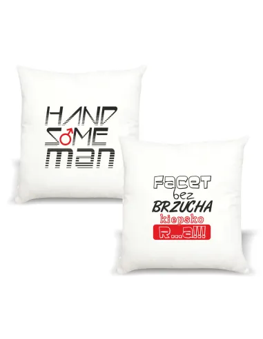 Poduszka z Nadrukiem Prezent Dzień Chłopaka Facet bez