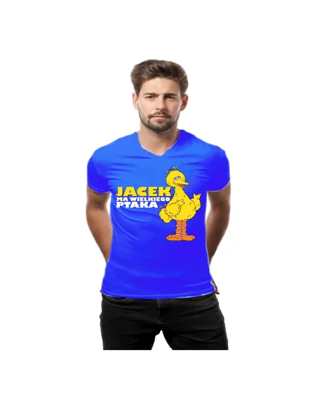 Śmiesza Koszulka z Nadrukiem Imię Ma Wielkiego Ptaka