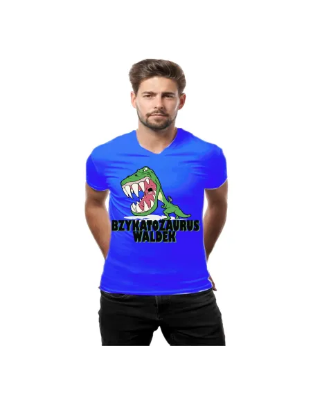 Koszulka z Nadrukiem Bzykatozaurus Imię T Shirt Napisami