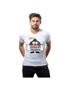 Koszulka z Nadrukiem na Prezent Imię To Bombowy Chłopak