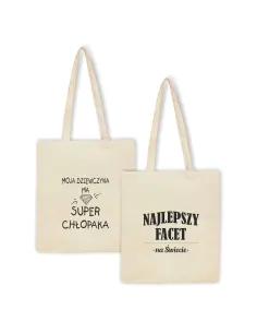 Eko Torba z Nadrukiem Najlepszy Facet na Świecie na Prezent