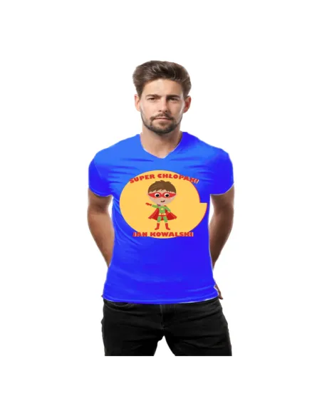 Prezent dla Chłopaka Koszulka z Nadrukiem Super Chłopak