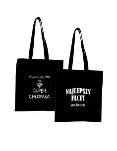 Eko Torba Nadrukiem Napis Prezent Chłopaka dla Chłopaka