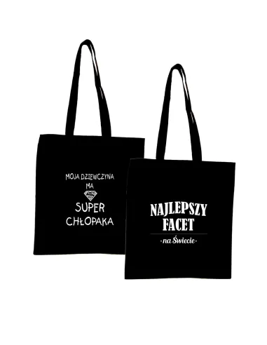 Eko Torba Nadrukiem Napis Prezent Chłopaka dla Chłopaka