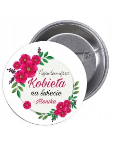 Przypinki Buttony Dzień Kobiet Znaczki Badziki do Rozdania