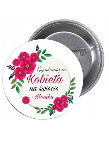 Przypinki Buttony Dzień Kobiet Znaczki Badziki do Rozdania