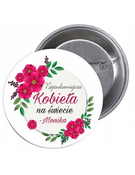 Przypinki Buttony Dzień Kobiet Znaczki Badziki do Rozdania