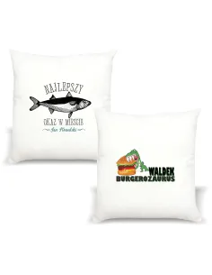 Poduszka Imieniem Napis Prezent Burgerozaurus z Nadrukiem