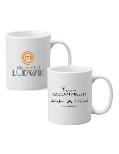 Kubek Personalizowany z Nadrukiem na Prezent Imieniem Napis