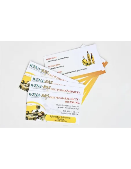 Wizytówki 100 Szt. 48h Szybki Druk Express z Nadrukiem