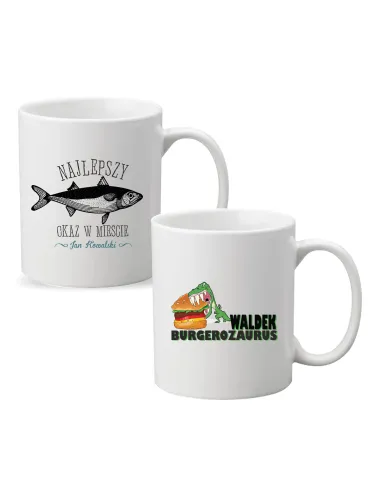 Kubek Imieniem Napis Prezent Burgerozaurus Personalizowany