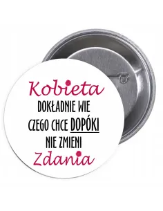 Przypinki Buttony Dzień Kobiet Znaczki Badziki z Tematyczne