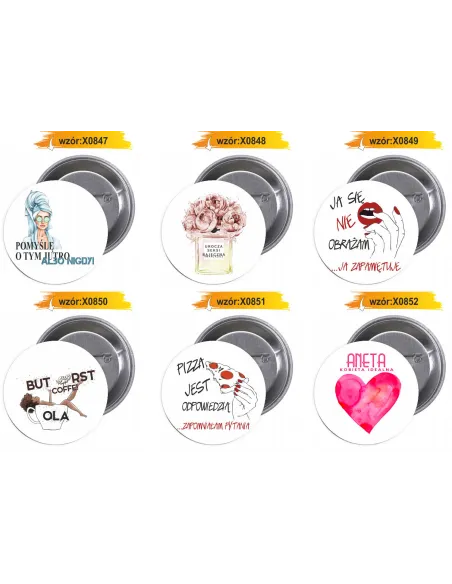 Przypinki Buttony Dzień Kobiet Znaczki na Wydarzenie