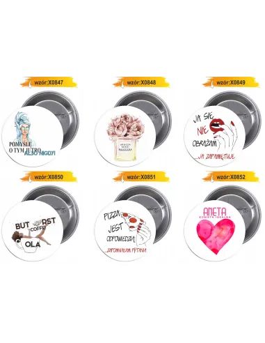 Przypinki Buttony Dzień Kobiet Znaczki Badziki z Promocyjne