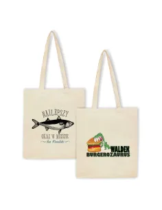 Eko Torba Imieniem Napis Prezent Burgerozaurus z Nadrukiem