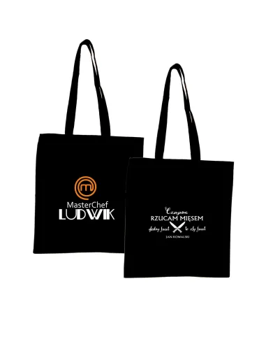 Eko Torba Nadrukiem Napis Prezent Kucharza Personalizowany
