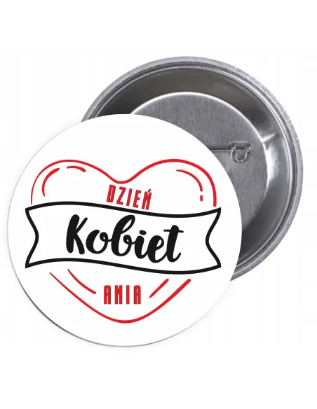Przypinki Buttony Dzień Kobiet Znaczki Badziki na Festyn
