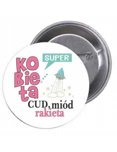 Przypinki Buttony Dzień Kobiet Znaczki Badziki na Piknik