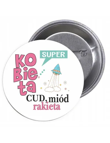 Przypinki Buttony Dzień Kobiet Znaczki Badziki na Piknik