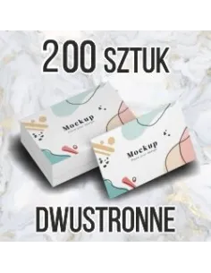 Wizytówki z Nadrukiem 200 szt 2 Strony 48h Szybki Express
