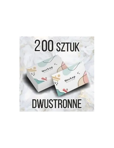 Wizytówki z Nadrukiem 200 szt 2 Strony 48h Szybki Express