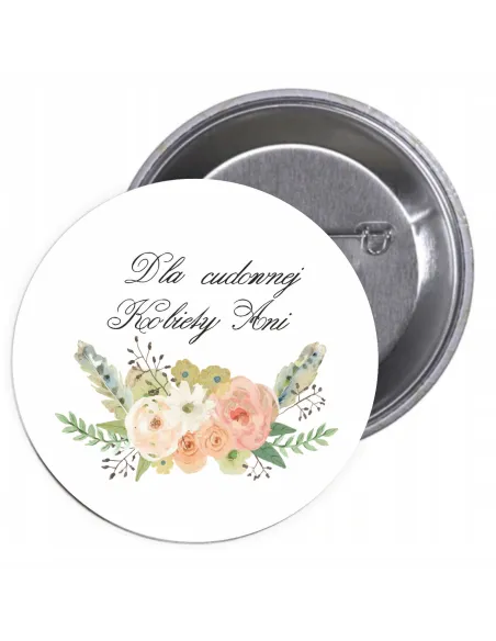 Przypinki Buttony Dzień Kobiet Znaczki Badziki z Hasłem