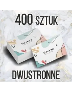 Wizytówki z Nadrukiem 400 szt 2 Strony 48h Szybki Expres