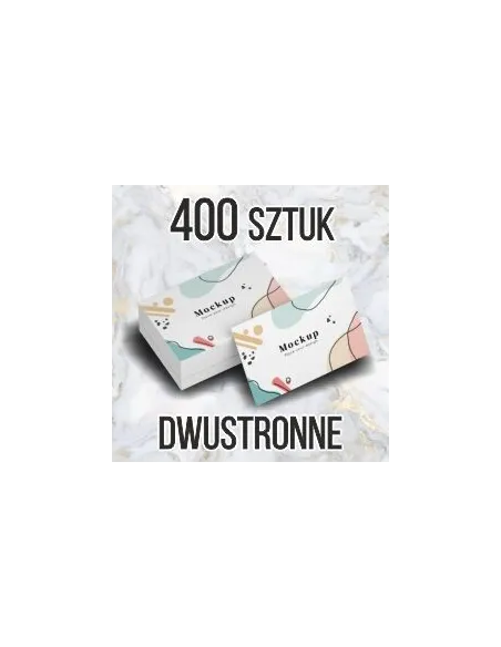 Wizytówki z Nadrukiem 400 szt 2 Strony 48h Szybki Expres