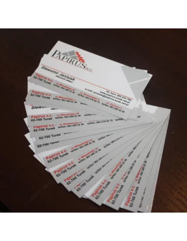 Wizytówki z Nadrukiem 200 szt 2 Strony 48h Szybki Express