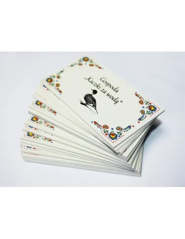 Wizytówki z Nadrukiem 400 szt 2 Strony 48h Szybki Expres