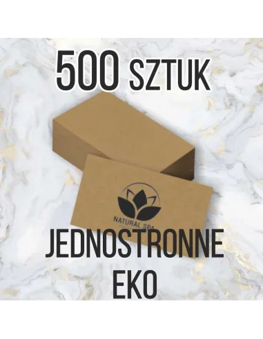 Wizytówki z Nadrukiem 500 szt Eko Papierze Ekologicznym