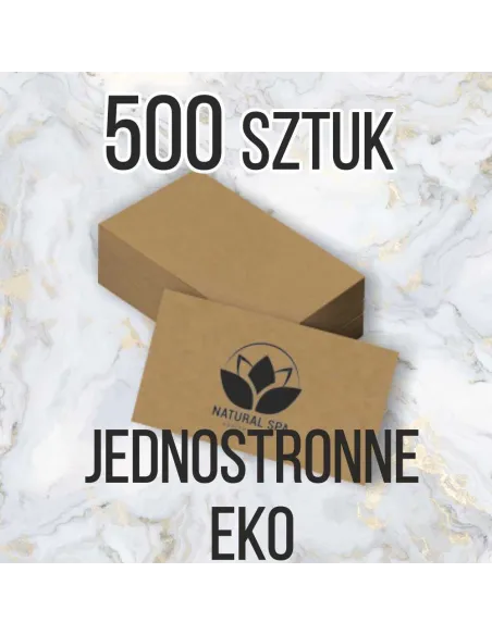 Wizytówki z Nadrukiem 500 szt Eko Papierze Ekologicznym