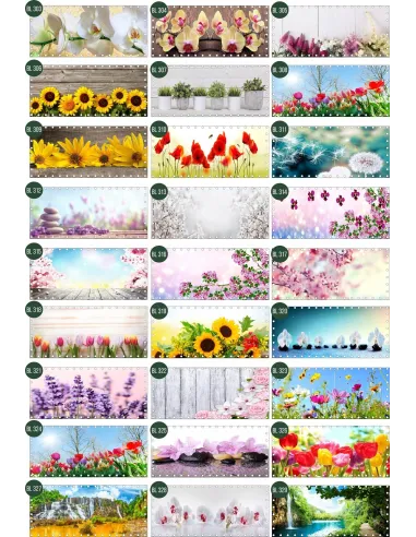 Osłona Balkonowa na Balkon Siatkę Kwiaty Surfinie Mata